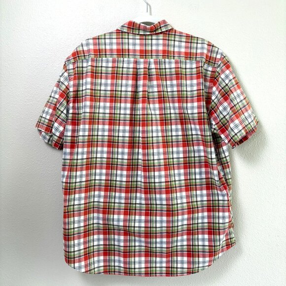Abercrombie & Fitch Red Plaid Casual Button Down Shirt - Picture 4 of 9